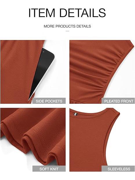 Spring Sleeveless High Waisted Flowy Dress